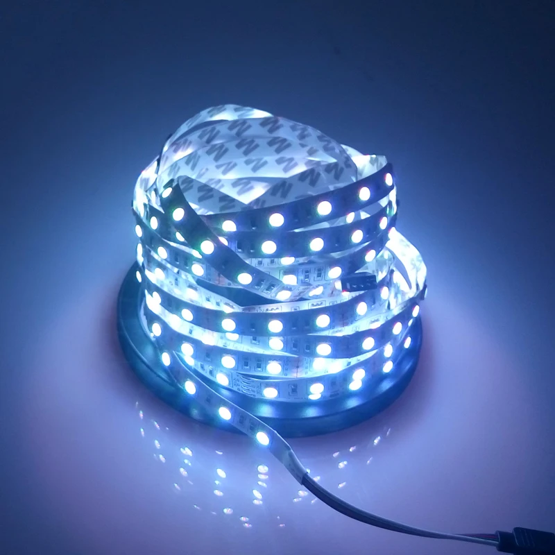 VW SMD5050 Светодиодная лента rgb 12v led tiras Гибкая Водонепроницаемая светодиодная лампа
