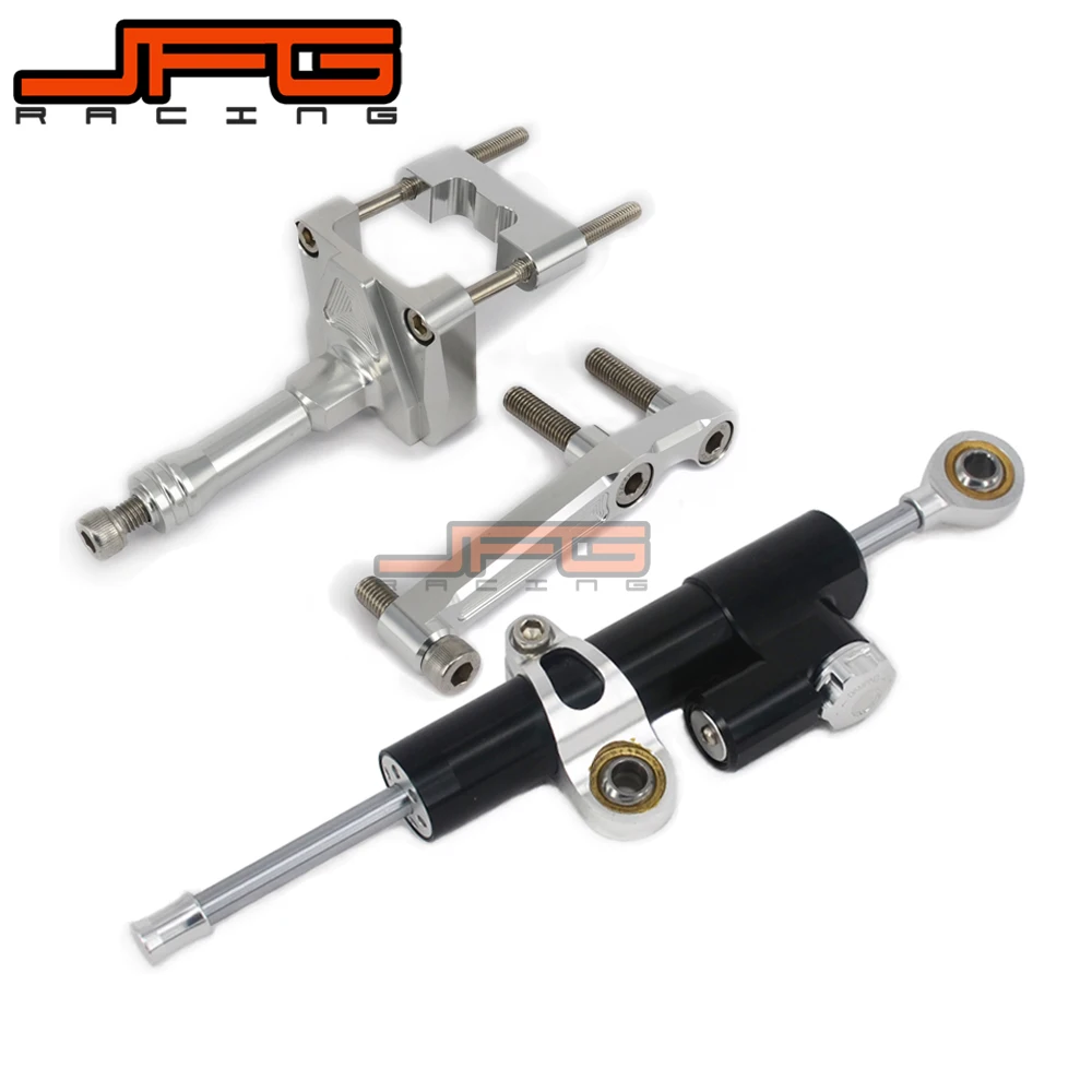 

CNC Steering Damper Stabilizer Linear Reversed Safety Control & Adapter Bracket For KAWASAKI NINJA250 EX250 2008 2009 2010 11 12