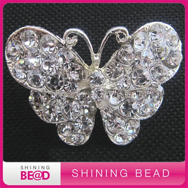 Free shipping+high quality+30*40mm+Classic butterfly rhinestone brooch for wedding | Дом и сад