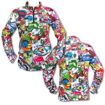 

FUN2019 NEW Good Quality Long Sleeve Fishing Jersey Outdoor Ice Silk Fishing Sunscreen Quick-drying Sea YKK Fishing Clothing