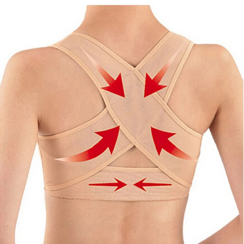 

Hot New Girl Women Body Shapers Chest Brace Support Belt Posture Back Shoulder Corrector Vest M-XL