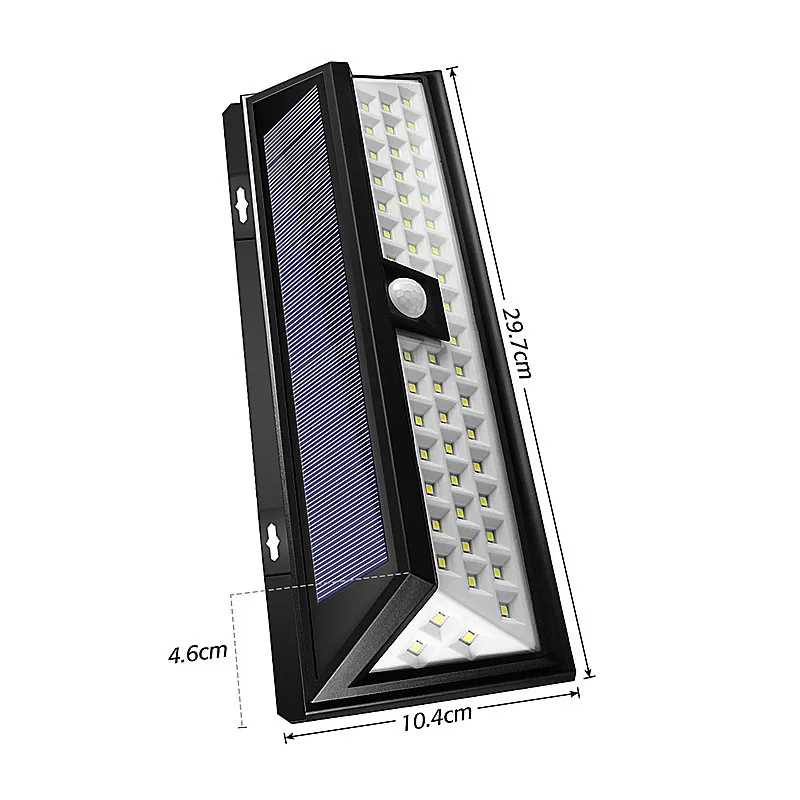 Waterproof 20/54 LEDs Solar Light 2835 SMD White Solar Power Outdoor Garden Light PIR Motion Sensor Pathway Wall Lamp 3.7V