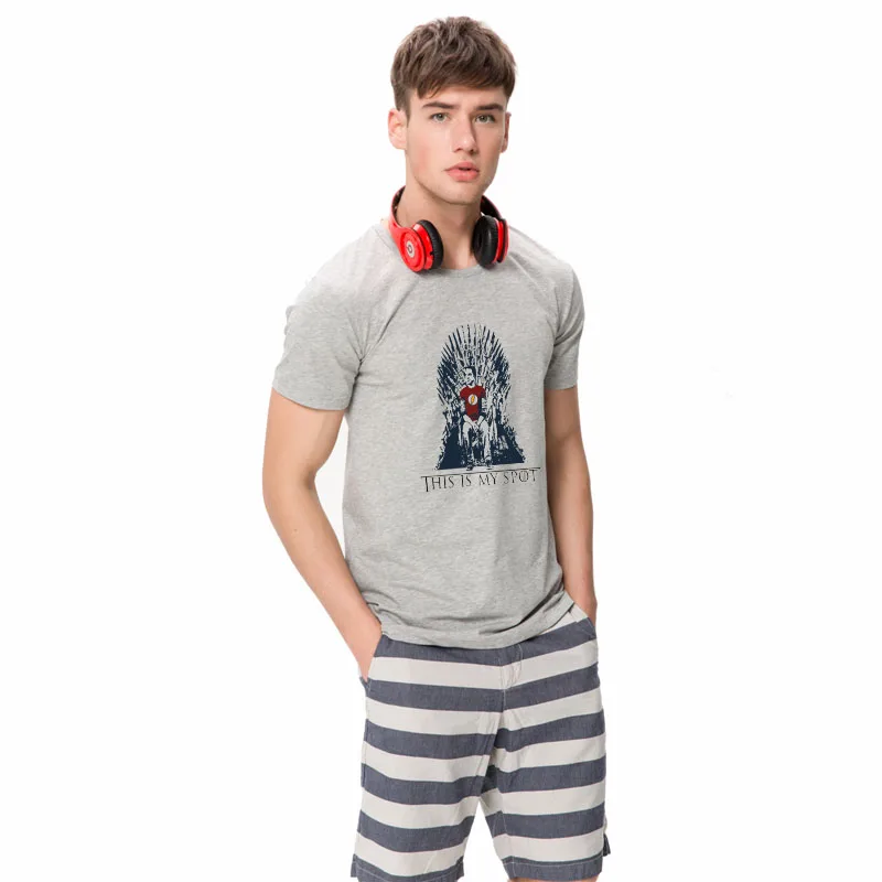 HanHent The Big Bang Theory T Shirt This Is My Spot Games Of Thrones Men Shirts Top Tees Casual Man Clothing Funny Shirt