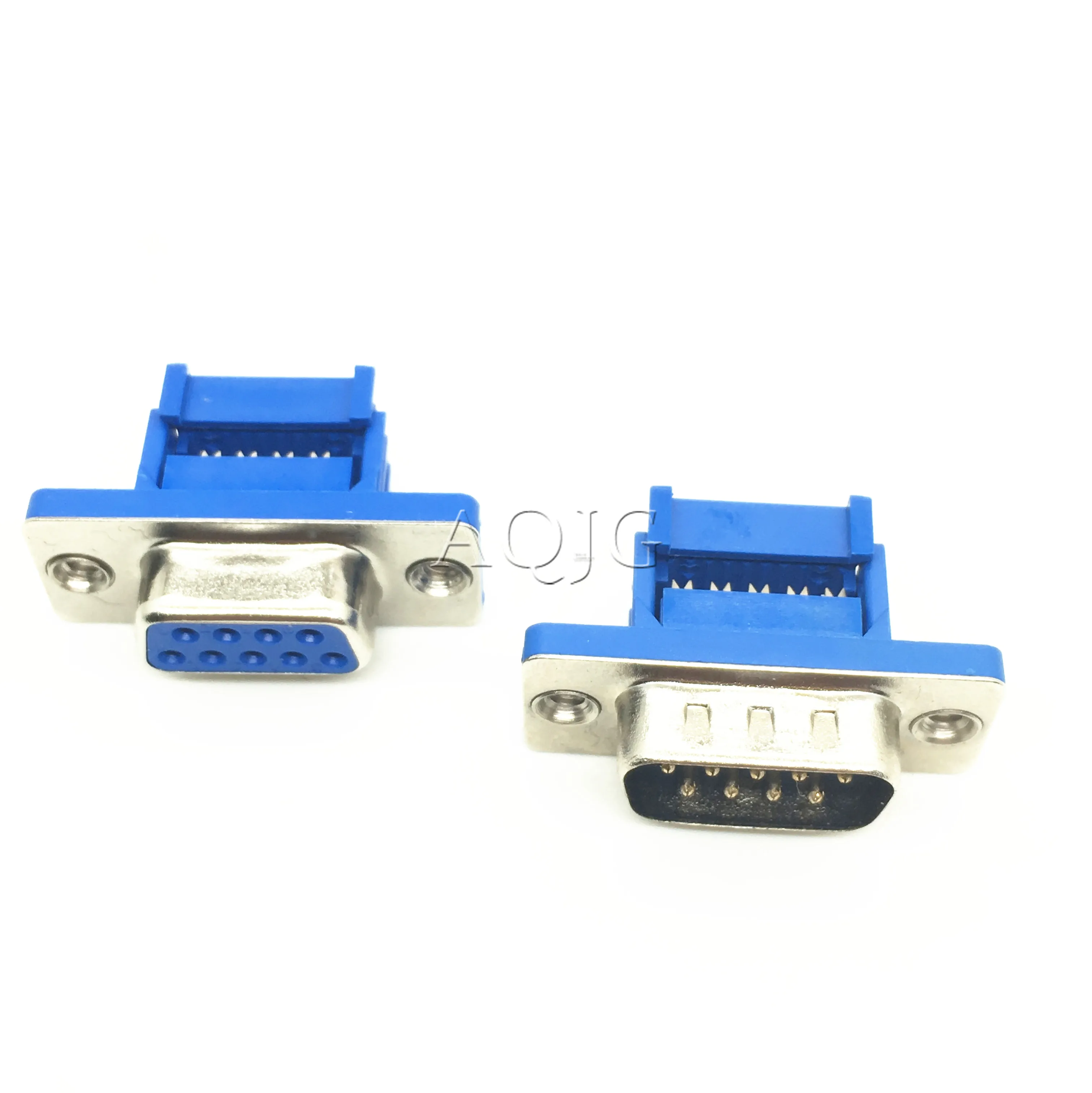 

5PCS D-SUB 9-pin DB9 Female/Male IDC crimp adapter plug for ribbon cable