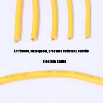 

10M waterproof Cattle tendon cable pure copper 0.75 1 1.5 2.5 square 2 core Flexible Wire