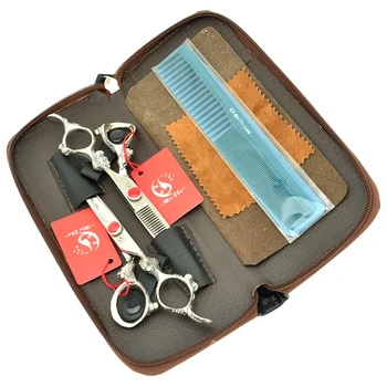 

Meisha 6 inch Dragon Handle Hair Cut Shears High Quality Hairdressing Cutting Thinning Scissors Set Salon Tools HA0295