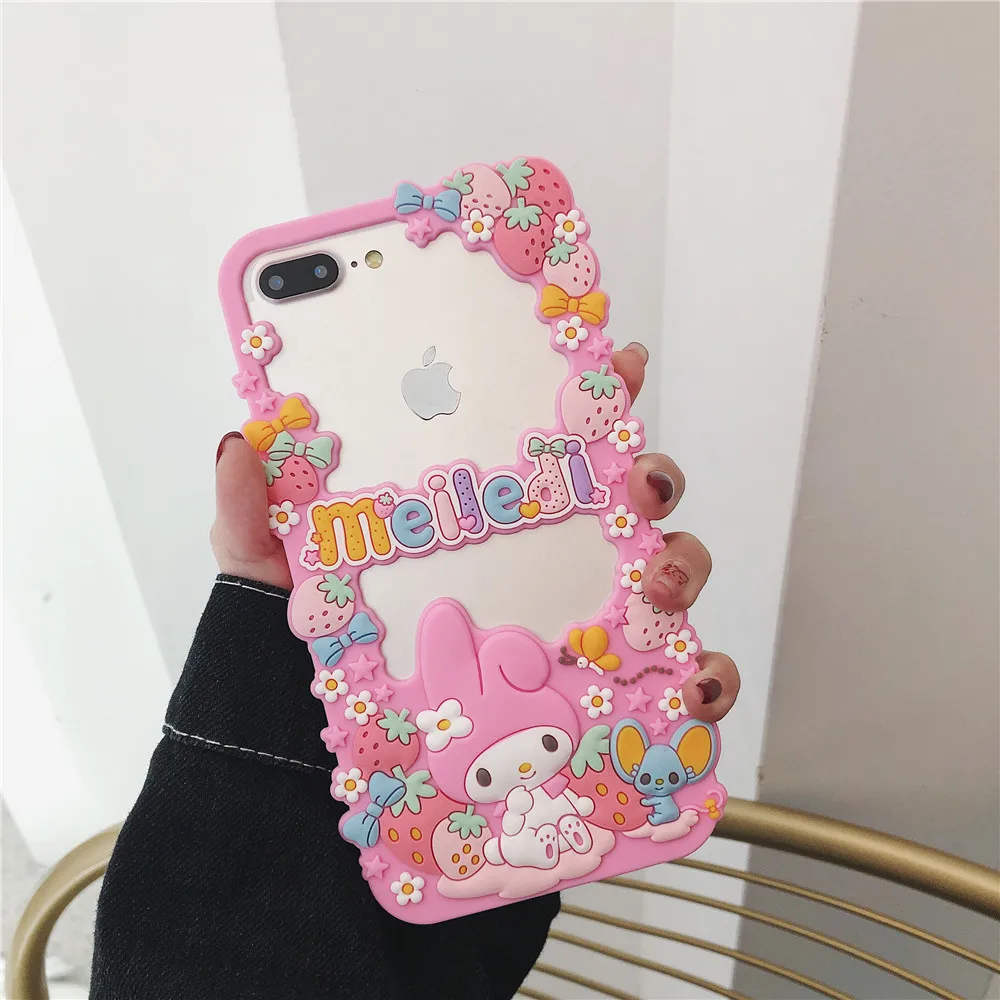 Marchcover Япония Новый горячий 3D милый мультфильм MyMelody фоторамка Мягкий силиконовый