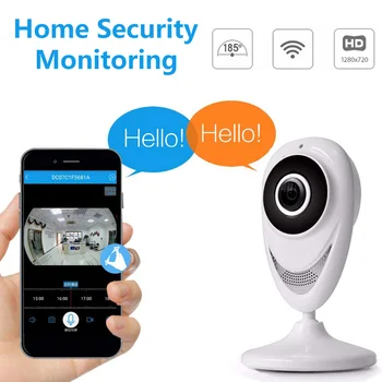 

1080p Home Camera Indoor IP Security Surveillance System with Night Vision for Home/Office/Baby/Nanny/Pet Monitor White