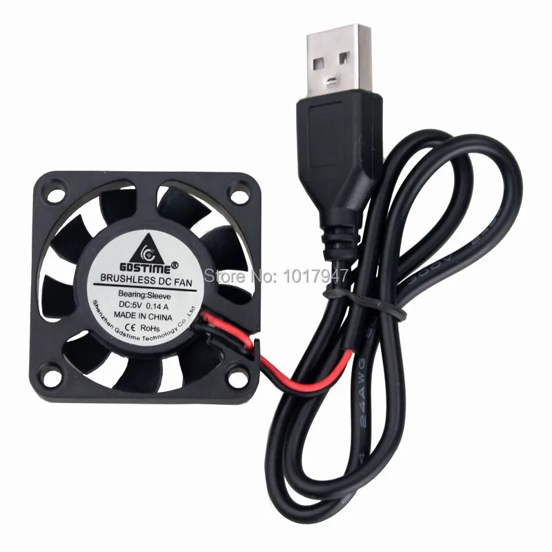1Pieces Gdstime 5V USB Connector 4cm 40mm 4010 40x10mm Brushless DC Cooling Cooler Fan 1Pieces Gdstime 5V USB Connector 4cm 40mm 4010 40x10mm Brushless DC Cooling Cooler Fan