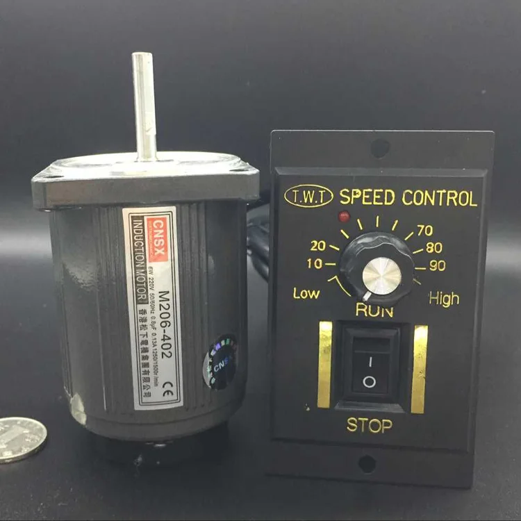 

220V 6W AC motor single-phase motor high-speed adjustable reversible micro-damping small motor