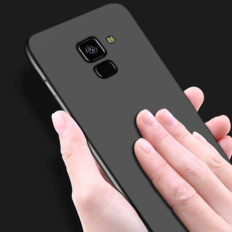 Жесткий чехол для Samsung Galaxy A8 2018 + жесткий матовый противоударный защитный |
