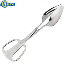 KMYC Нержавеющая сталь щипцы для салата Ложка Вилка клипы кухонные ножницы фрукты плоскогубцы кухонная прихватка папку барбекю Кухонные принадлежности