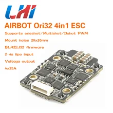 AIRBOT матовый Ori32 4in1 ESC 4x25A 2020 поддерживает Blhelis 25a DSHOT 1200 построен ток Сенсор матовый ESC 30a для Fpv quadcopter