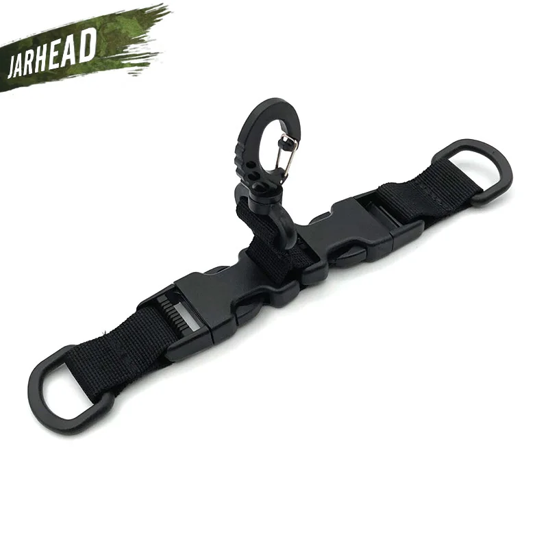 

Molle Webbing Backpack Clips Nylon Ribbon Buckle Attach Belt Clip Kit Carabiner Strap Clasp D-Type Hanging Ring Keychain