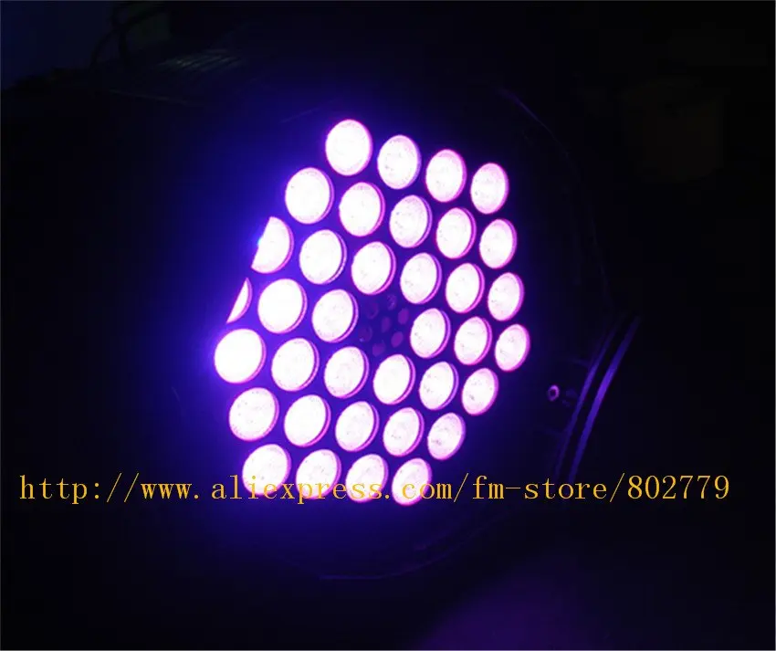 6 шт./лот) RGB 36*3 Вт(3 в 1) светодиодный сценический свет высокой мощности LED PAR-прожектор