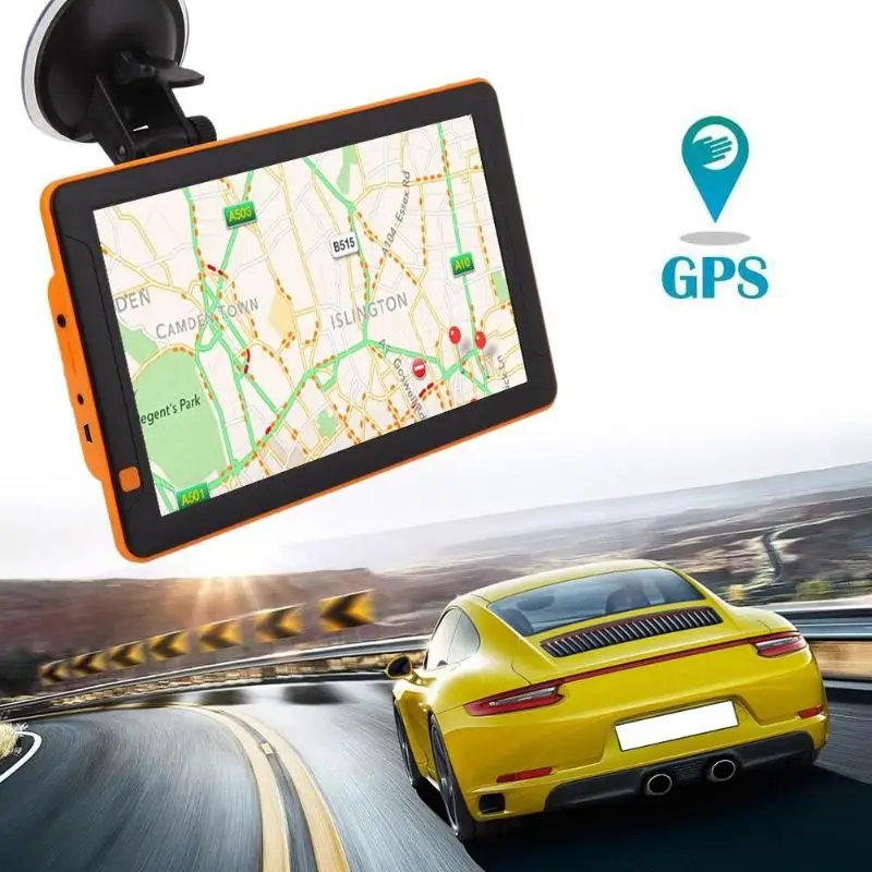 Navegador GPS para coche de 9 pulgadas Bluetooth WiFi Android FM visión nocturna AV en camión de 512 M + 16G GPS navegadores coche vehículo GPS