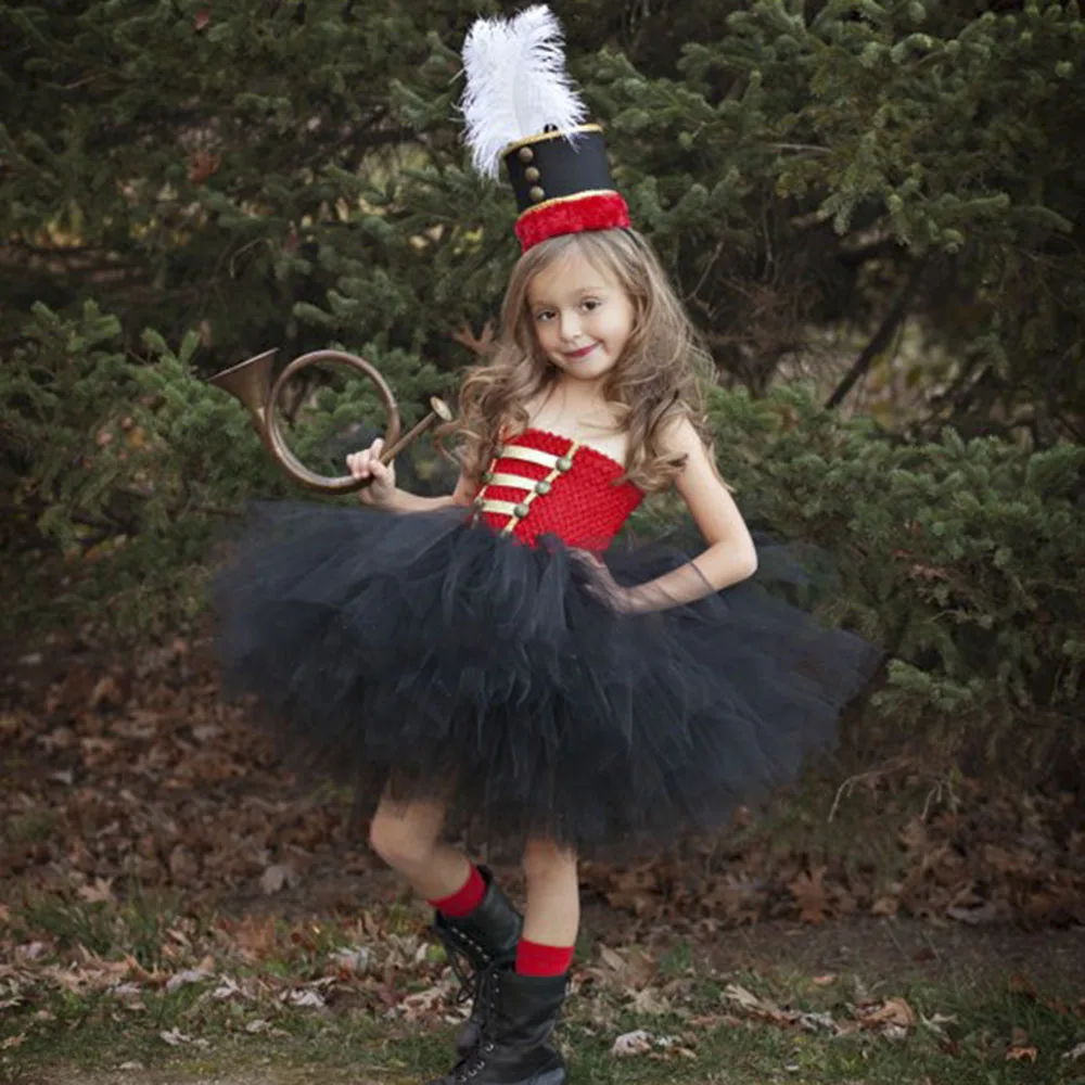 Christmas Party Nutcracker Cosplay Tutu Dress Set for Girls Kids Toy Soldier Halloween Holiday Dress Costume Girl Winter Clothes (7)