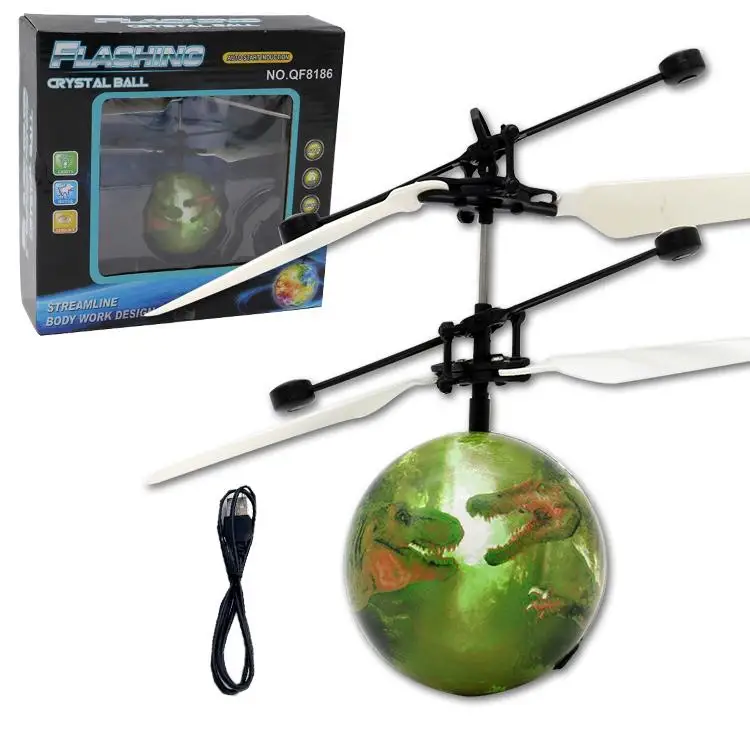 

RC Flying Ball Luminous Kid's Flight Balls Electronic Infrared Induction Aircraft Remote Control Toys LED Light Mini Helicopter