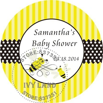 

Free Shipping,New Paper,Custom Adhesive Sticker / Label,For Baby Shower / Birthday,Circle 5cm,B16