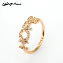 Пользовательское именное кольцо розовое Золотое любовное сердце регулируемое на заказ выгравированное кольцо с монограммой персонализированное обручальное кольцо для Etsy