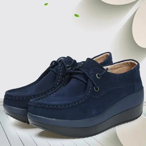 shoes 2022 new spring fashion lace- up genuine leather shoes women sneakers platform shoes woman casual ladies shoes