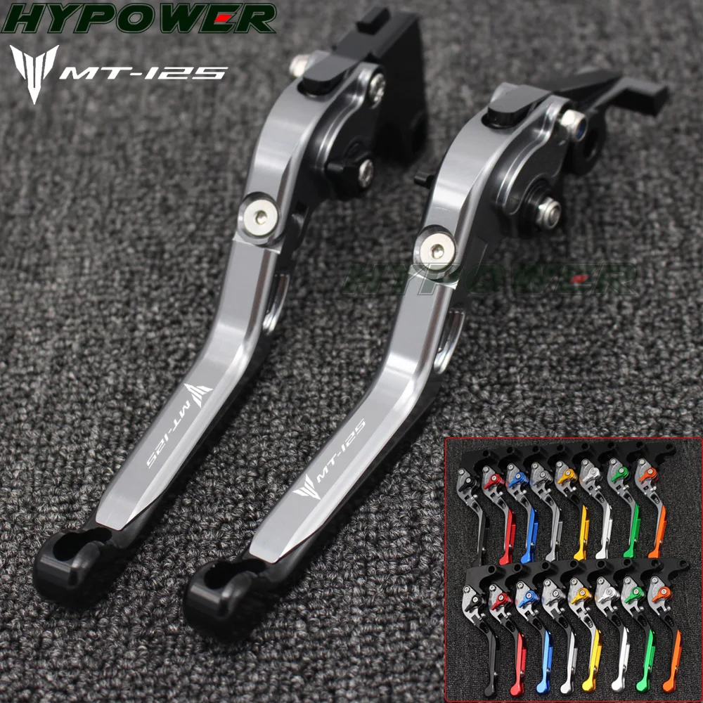 

For YAMAHA MT125 MT 125 MT-125 2014 2015-2016 2017Motorcycle Accessories Folding Extendable Adjustable Brakes Clutch Levers