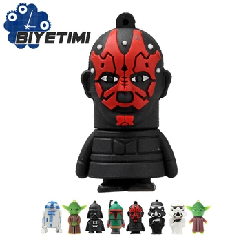 

biyetimi Usb Flash Drive New Real Capacity Star War Hero Hero 8GB 16GB 32GB Pen Drive Memory USB Stick Pendrive Usb 2.0 For PC