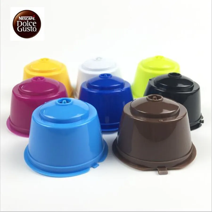 

1pc use 50 times 8 Colors Refillable Dolce Gusto coffee Capsule nescafe dolce gusto reusable capsule dolce gusto capsules