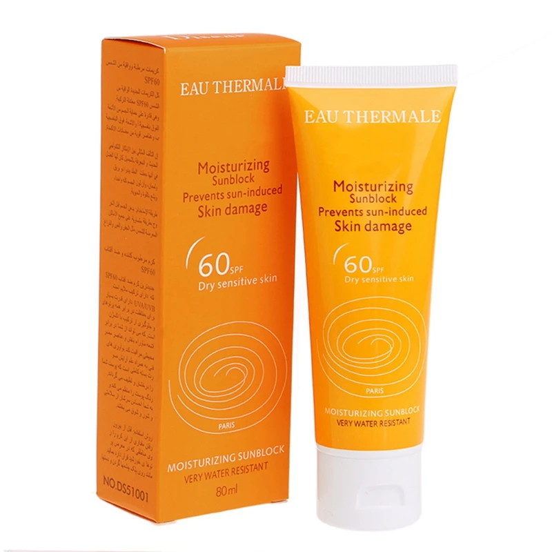 

60SPF Moistening Sunblock Sunscreen Cream Skin care sunscreen Cream Pigmentation For Protection Dry Sensitive Face Skin 80ml