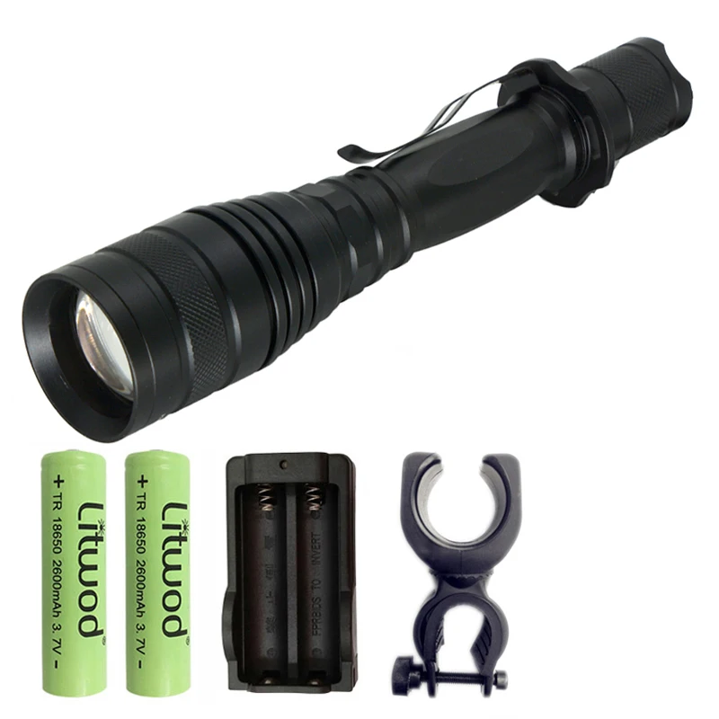 Litwod Z30P75 CREE XLamp XHP70.2 XHP50 чип 3200lm зум-объектив 18650 Мощный тактический светодиодный фонарь - Испускаемый цвет: Option C