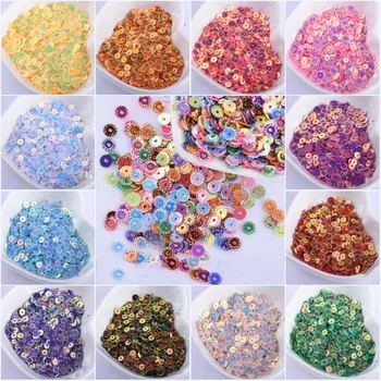 

Sequins 4mm Multicolor Flower Round Loose Sequin Paillettes DIY Craft Sewing Wedding Material Women Kids Garment Accessories 20g