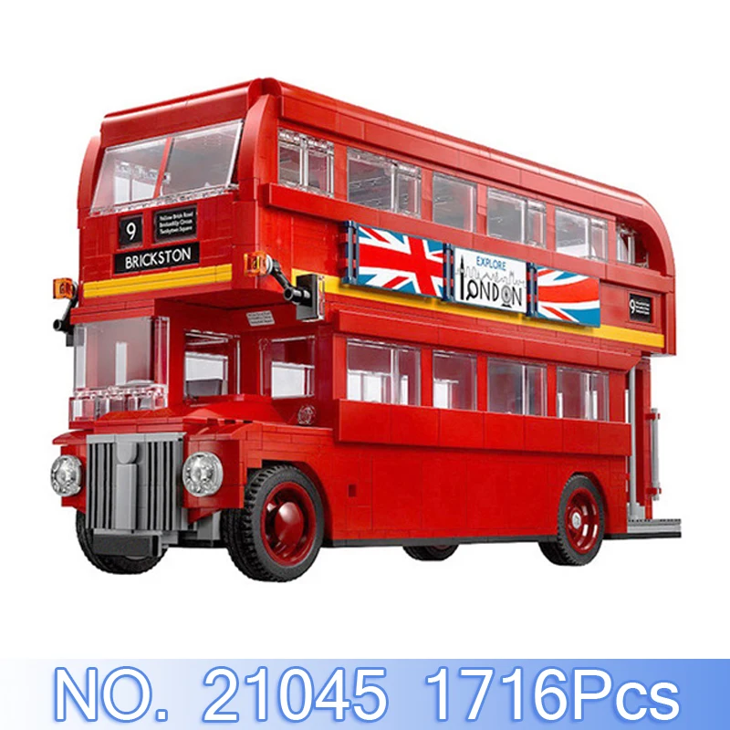 

Lepin 21045 Technic Figures 1716Pcs Creator London Bus Model Building Kit Blocks Bricks Set Compatible 10258 Educational Kid Toy