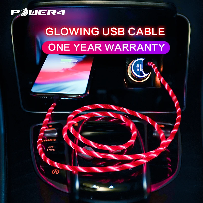 Power4 تتدفق ضوء كابل يو اس بي نوع C المصغّر usb كابل شحن ل البرق فون أبل هواوي Xiaomi الهواتف المحمولة شاحن Power4 تتدفق ضوء كابل يو اس بي نوع C المصغّر usb كابل شحن ل البرق فون أبل هواوي Xiaomi الهواتف المحمولة شاحن