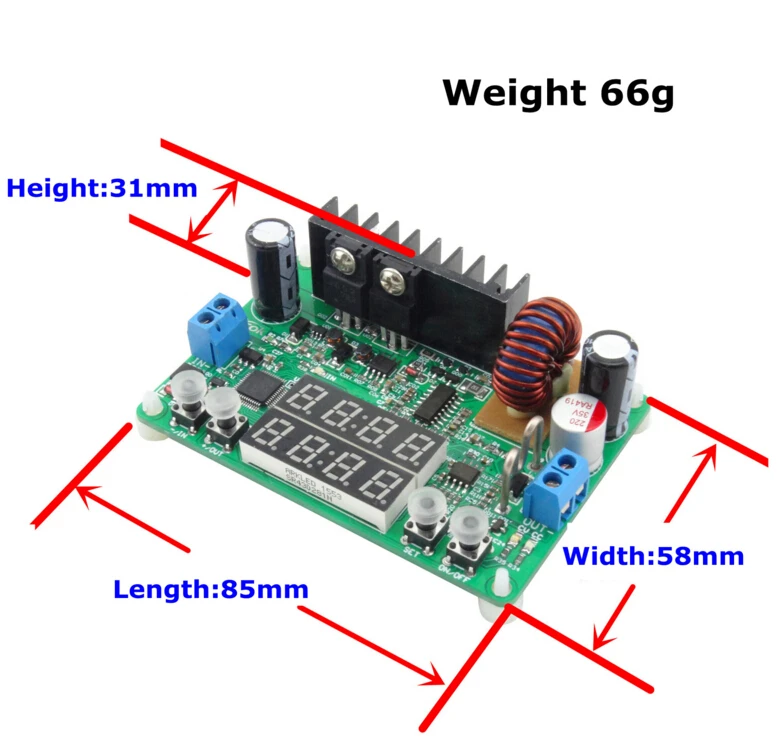 Лидер продаж DP30V5AL понижающий программируемый модуль питания Регулятор практичный постоянный Напряжение Ток светодиодный дисплей СКИДКА 16