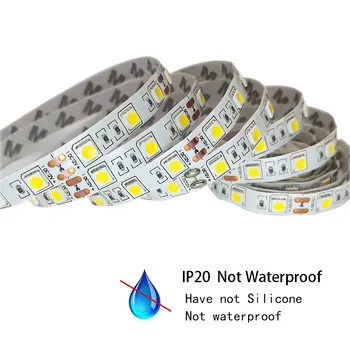 

SMD 5050 DC 12V LED Strip Flexible Light Waterproof Led Tape LED Light With Power Plug 5M waterproof RGB Led Strip Light