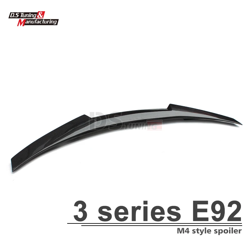 

3 series e92 m4 style carbon fiber rear trunk wings spoiler for bmw 3 series e92 2006 - 2013 2-door coupe model