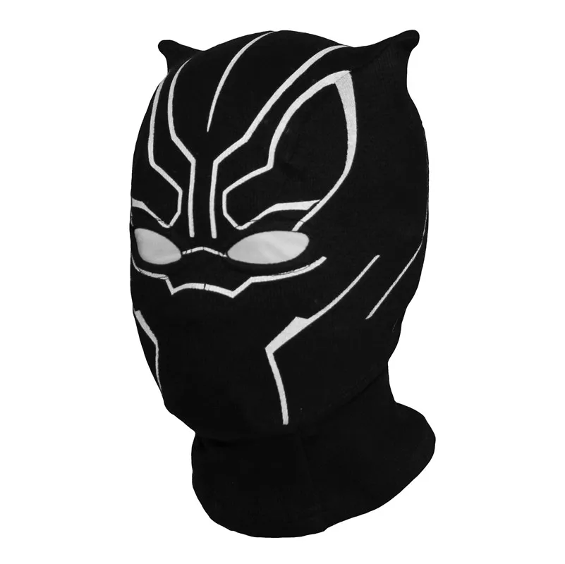 Online Supereroe Pantera Nera Balaclava Full Viso Maschera di Halloween Costume X men Cappelli Cappello Del Partito di Captain America Guerra Civile Antivento