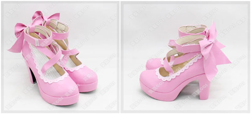 Love Live Nico Yazawa/Обувь для костюмированной вечеринки на День святого Валентина «Пробуждение»; Милая Розовая обувь в стиле Лолиты для девочек