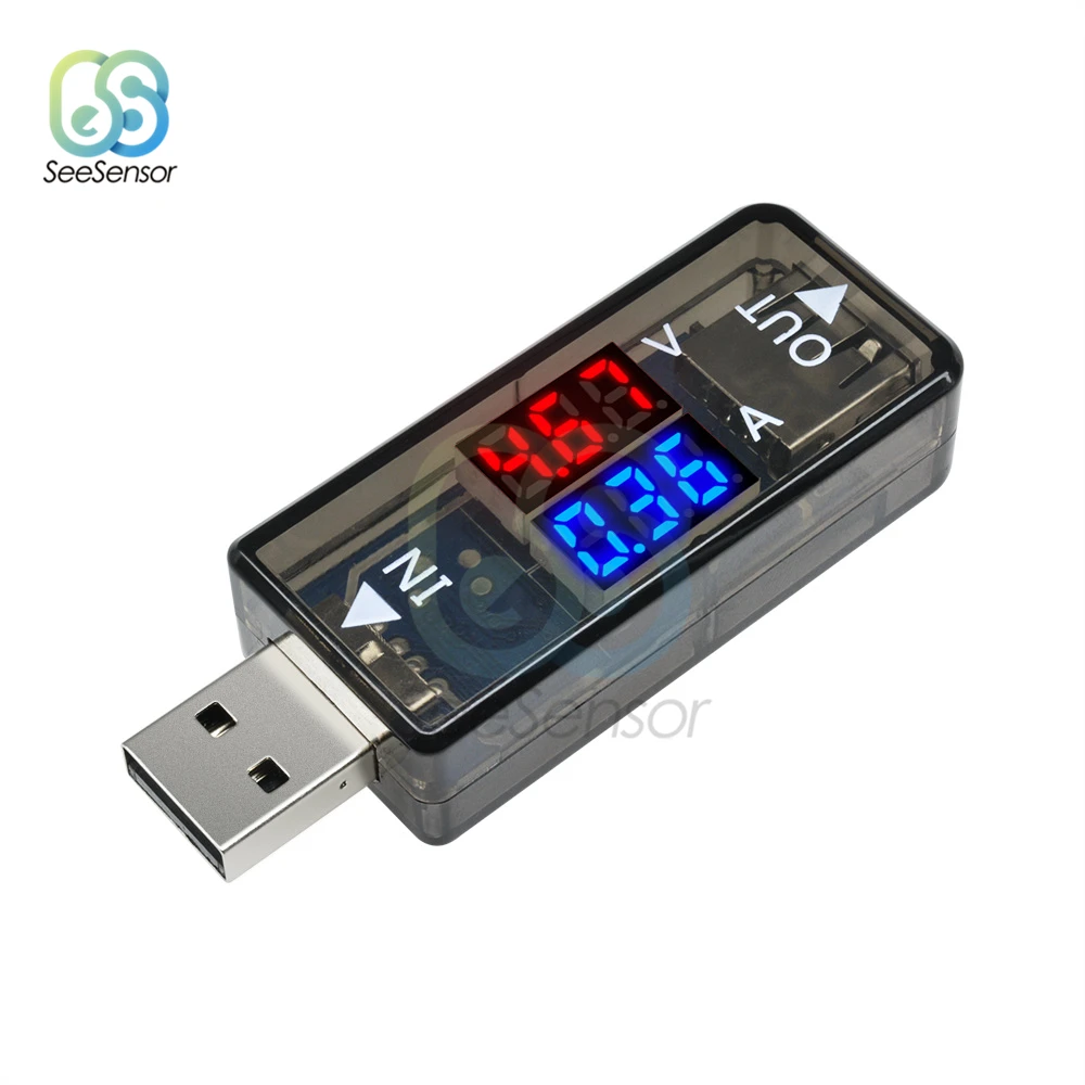 USB Ladegerät Spannung Ladedetektor Batterie Amp Volt Amperemeter Tester 