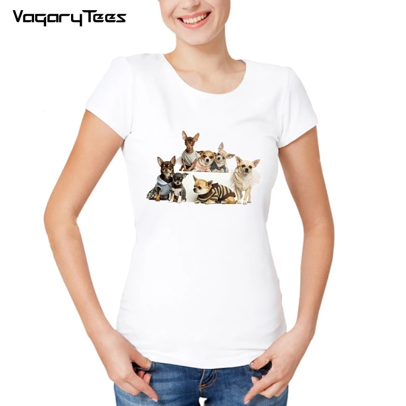 

I love my DOG Chihuahua Family print T-Shirt summer cute women T-Shirt funny dog design Girl Tops fashion casual ladies t shirt