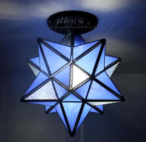 Tiffany creative Star windows ceiling lamps personality living room restaurant bar corridor entrance balcony