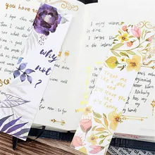 30 шт закладки для книг Цветы открытки для сообщений книги бумажные страницы держатель для книг школьные принадлежности аксессуары канцелярские принадлежности