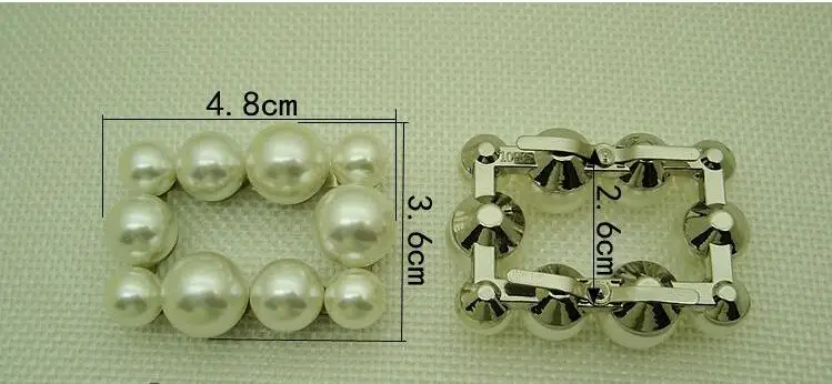 1 пара/лот) Модная квадратная Сияющая Жемчужина обувь Пряжка для обуви кожаные декоративные аксессуары