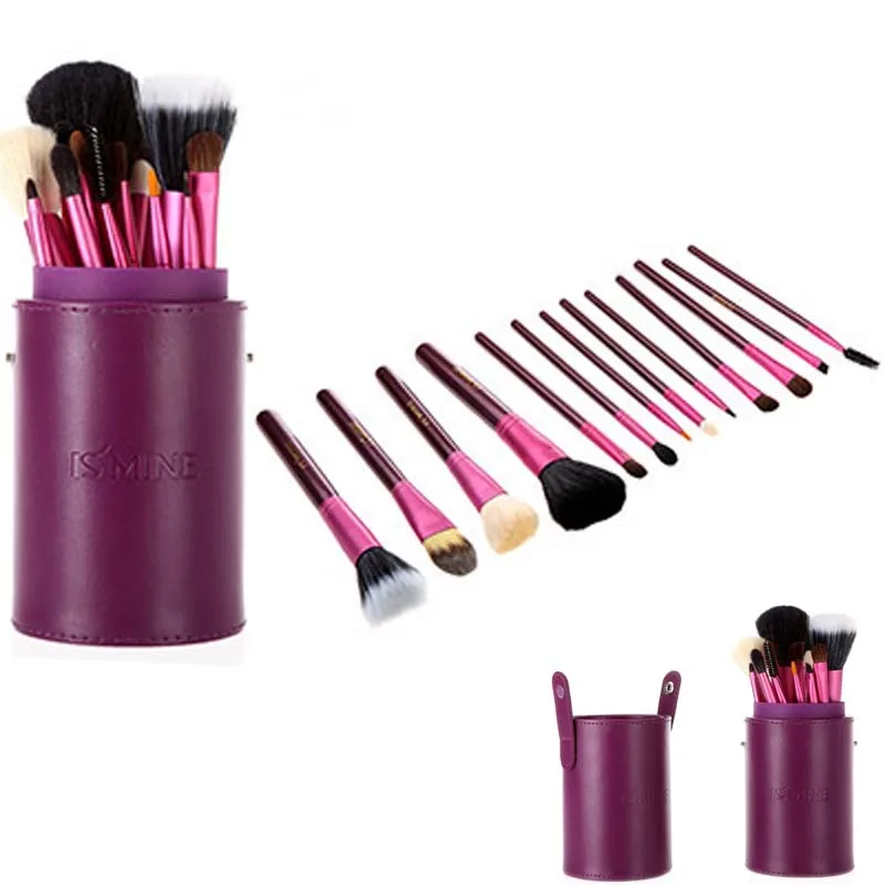 New Pro 13 Pcs Makeup Brushes in Round Pink 13 pcs Make Up Brush Set Cosmetic Brushes Kit High