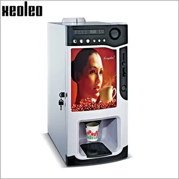 Xeoleo Coin Coffee machine 3 canisters 1600ml*3 Vending Coffee machine Commercial Coin Coffee maker Automatic drop coffee 820w Xeoleo Coin Coffee machine 3 canisters 1600ml*3 Vending Coffee machine Commercial Coin Coffee maker Automatic drop coffee 820w