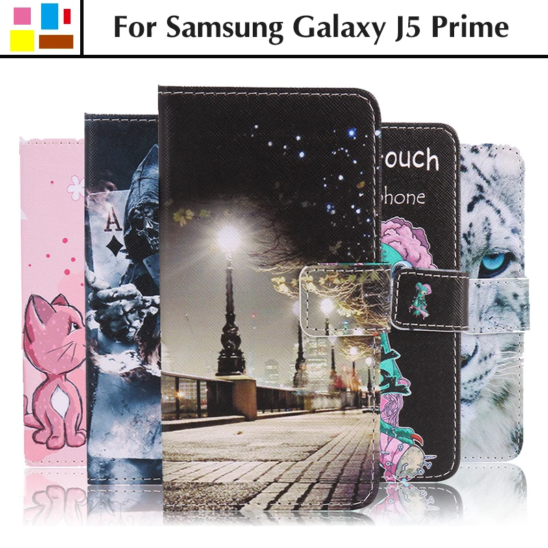 

Phone Cover For Samsung Galaxy J5 Prime J 5 Prime G570 G570F SM-G570F G570F/DS J5 Prime Duos Silicone Wallet Flip Leather Cases