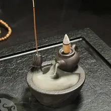 Керамическая конфорка для благовоний в сдержанном стиле, домашний декор для гостиной, ручная работа, ароматерапия, курильница