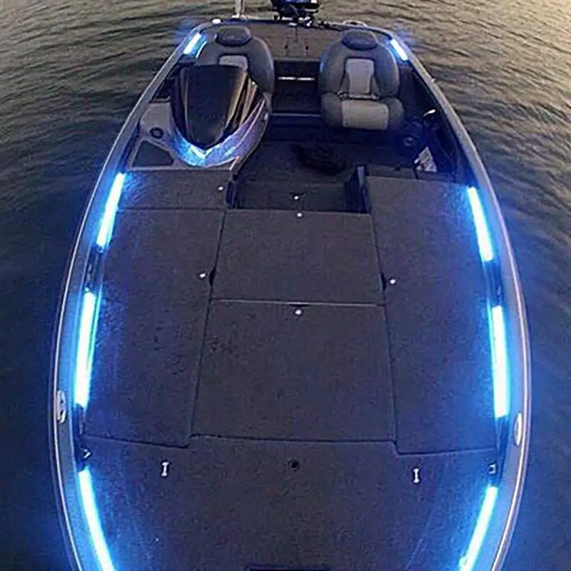 Светодиодный сигнальный навигационный фонарь, водонепроницаемый порт, морская доска, лодка, свет IP67, водонепроницаемая лодка, кораблик понтонов - Испускаемый цвет: Синий