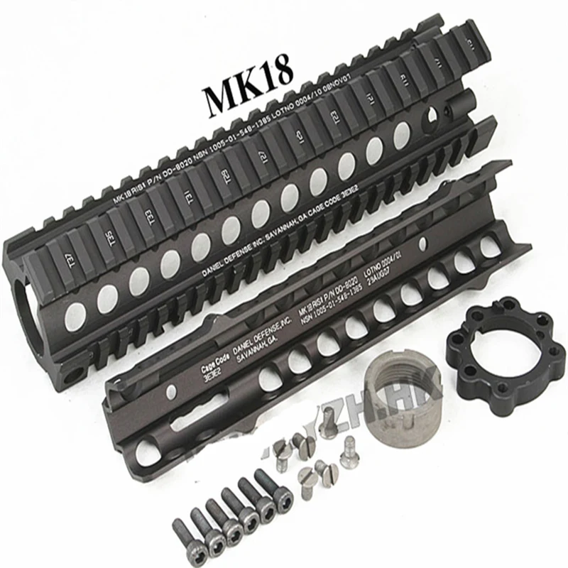 Тактический M4 поплавок MK18RIS 7 9 12 дюймов из алюминия с бесплатным поплавком направляющая для крепления