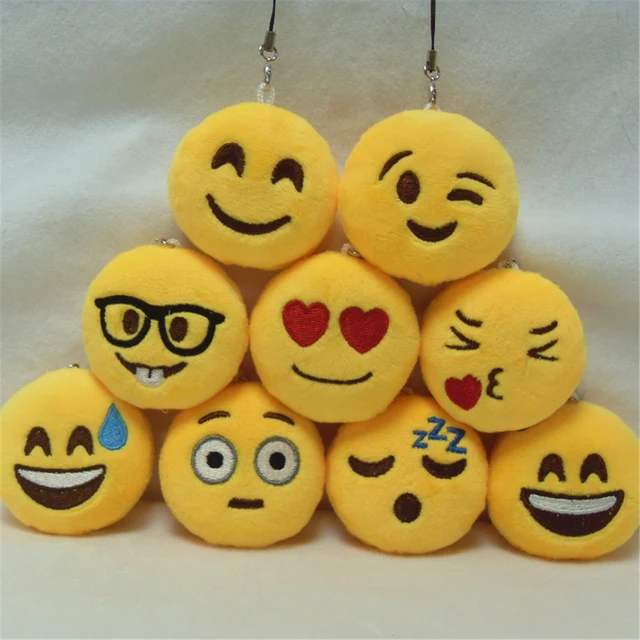 LNRRABC Fashion Cute Emoji Emoticon Smiley Face Keychain Pendant Key